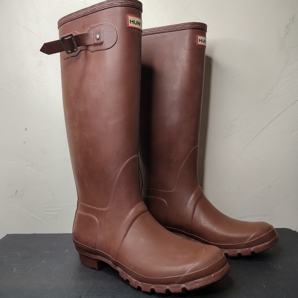 Hunter Women's Brown Rain Boots